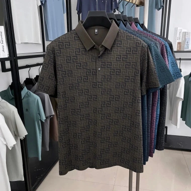 Áo Polo Nam Cao Cấp Ice Silk Mùa Hè In Hình Kinh Doanh, Cổ Áo Thun, Giá 147.744₫