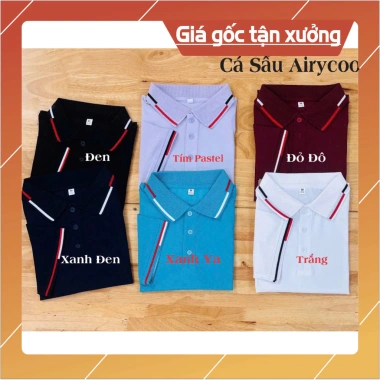 Áo polo nam cổ bẻ THE ACTON vải mắt chim tay ngắn, thoáng mát, chuẩn form, in theo yêu cầu, chỉ 189.000đ