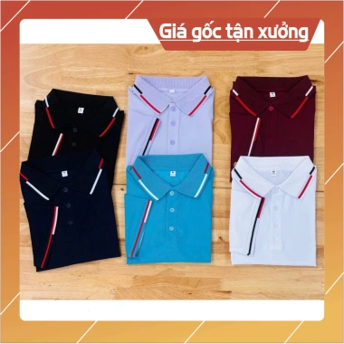 Áo polo nam cổ bẻ THE ACTON vải mắt chim tay ngắn, thoáng mát, chuẩn form, in theo yêu cầu, chỉ 189.000đ