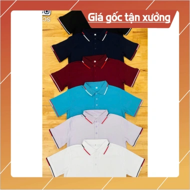 Áo polo nam cổ bẻ THE ACTON vải mắt chim tay ngắn, thoáng mát, chuẩn form, in theo yêu cầu, chỉ 189.000đ