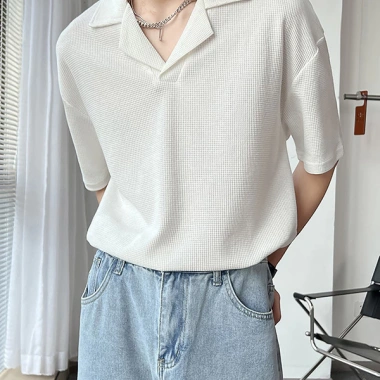 Áo polo nam cổ vest cộc tay cotton mềm mịn, thoáng mát, form dáng đẹp - Giảm 20% 5 Áo polo nam cổ vest cộc tay cotton mềm mịn, thoáng mát, form dáng đẹp - Giảm 20% 5