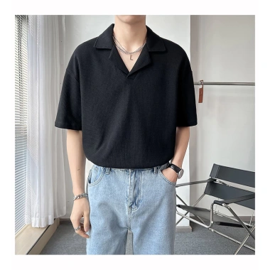 Áo polo nam cổ vest cộc tay cotton mềm mịn, thoáng mát, form dáng đẹp - Giảm 20%