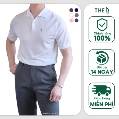 Áo Polo nam Dệt kim cao cấp THE D Regular, cổ bẻ cổ điển AN100 – 990.000 VND