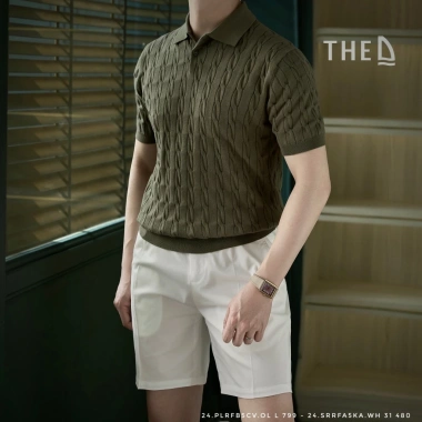 Áo polo nam dệt kim THE D Slim Fit Cotton Viscose Silk cao cấp - 499.000₫ 2