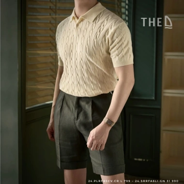 Áo polo nam dệt kim THE D Slim Fit Cotton Viscose Silk cao cấp - 499.000₫ 6