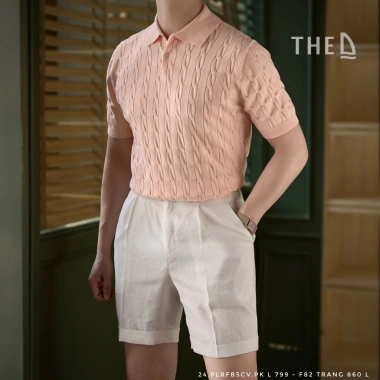 Áo polo nam dệt kim THE D Slim Fit Cotton Viscose Silk cao cấp - 499.000₫ 8