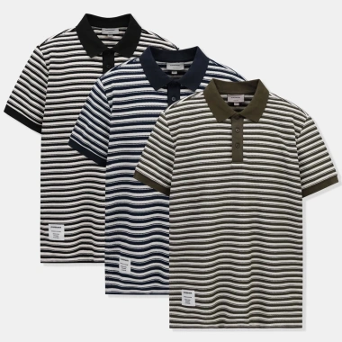 Áo Polo Nam ICONDENIM Hoạ Tiết Braided Stripes Regular - Giá 399.000 VNĐ, giảm 79.000 2 Áo Polo Nam ICONDENIM Hoạ Tiết Braided Stripes Regular - Giá 399.000 VNĐ, giảm 79.000 2