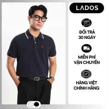 Áo Polo Nam LADOS-9.262 Thun Cá Sấu CVC Mềm Mại, Thoáng Khí, Viền Trụ Cổ, Sang Trọng – 239k