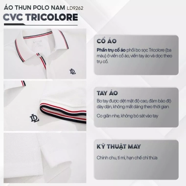 Áo Polo Nam LADOS-9.262 Thun Cá Sấu CVC Mềm Mại, Thoáng Khí, Viền Trụ Cổ, Sang Trọng – 239k 2