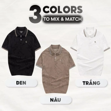 Áo Polo Nam LADOS-9.268 Vải Jacquard Cao Cấp, Cổ Phối Viền Sang Trọng, 217.000₫ – Dễ Phối Đồ