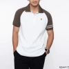 Áo polo nam ngắn tay trắng nâu LADOS-19.176 vải cá sấu pique cao cấp, giảm còn 195.000₫