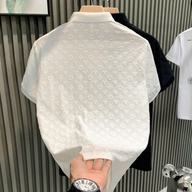 Áo polo nam PL04 dập nổi 4c cổ bẻ thun cotton - phong cách hiện đại, giá chỉ 95.000₫