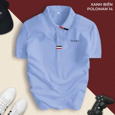 Áo polo nam POLOMAN 14 BASIC CVC vải cá sấu sang trọng, lịch lãm, thoáng mát POLOUTFIT 160k 9
