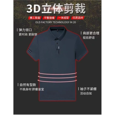 Áo Polo Nam Size Lớn Tay Ngắn Rời Công Sở Thời Trang Bố - Giá ưu đãi 172,632₫ 7