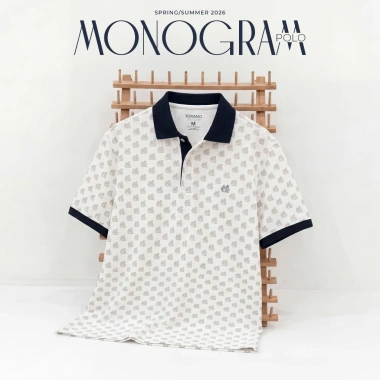 Áo polo nam TORANO MONOGRAM POLO bo kẻ thoáng khí cotton 345k giảm còn 288k