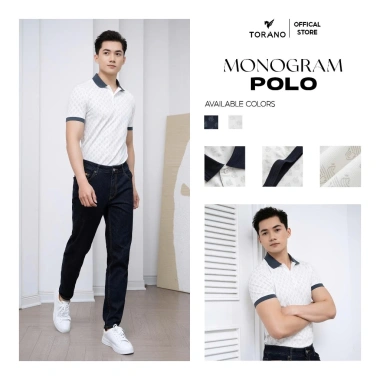 Áo polo nam TORANO MONOGRAM POLO bo kẻ thoáng khí cotton 345k giảm còn 288k 3 Áo polo nam TORANO MONOGRAM POLO bo kẻ thoáng khí cotton 345k giảm còn 288k 3