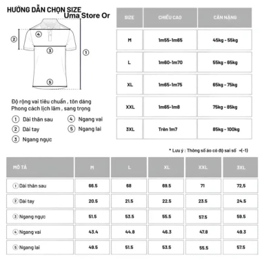 Áo Polo Nam UMA MEN Trơn Basic Cotton Cá Sấu – Mềm Mát, Kiểu Dáng Đơn Giản, Giá 88.200đ 8