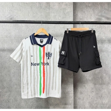 Áo Polo New Era CHINHHANG Jersey Sọc NY – Thời Trang Nam Giá ưu đãi 550.000₫