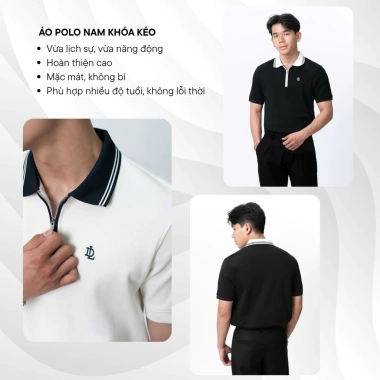Áo Polo Ngắn Tay Nam LADOS-9.223 Cá Sấu Interlock Dây Kéo Sang Trọng - 219.000₫ 5 Áo Polo Ngắn Tay Nam LADOS-9.223 Cá Sấu Interlock Dây Kéo Sang Trọng - 219.000₫ 5