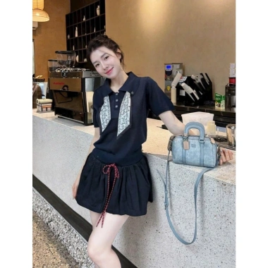 Áo Polo Nữ Văn Phòng Thanh Lịch Cotton Co Dãn, Phối Cổ Sơ Mi & Bandana, Giá 199k Giảm 20% 3