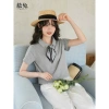 Áo Polo Nữ Văn Phòng Thanh Lịch Cotton Co Dãn, Phối Cổ Sơ Mi & Bandana, Giá 199k Giảm 20% 9