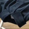 Áo polo sơ mi xanh navy cotton ve tay ngắn nam nữ - mùa hè giảm giá 153.964₫ 10