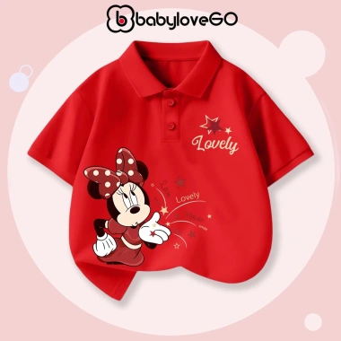 Áo polo Tết bé gái BabyloveGO cổ bẻ thanh lịch, giảm giá 159k - Đi học, đi chơi 4