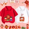 Áo Polo Tết Bính Ngọ 2.026 cho Bé Trai & Bé Gái CIUCIU KID - Cộc tay Thun Cotton 9