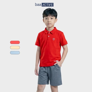 Áo polo thể thao bé trai Ultra Light mềm mịn, mát 10-35kg Baa Active PL02N - Giá 219.000 VND