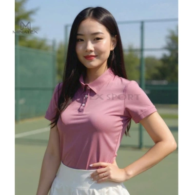 Áo polo thể thao MINATEX P5 - Vải mềm mỏng mát, co giãn 4 chiều, không xù, thoải mái đi làm, giá 155.000₫