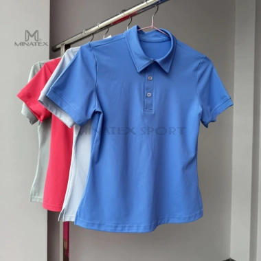 Áo polo thể thao MINATEX P5 - Vải mềm mỏng mát, co giãn 4 chiều, không xù, thoải mái đi làm, giá 155.000₫