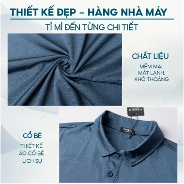 Áo Polo Thể Thao Nam Fasvin PL23.588 – Thun Thoáng Mát, Bền Đẹp, Giá 199.000