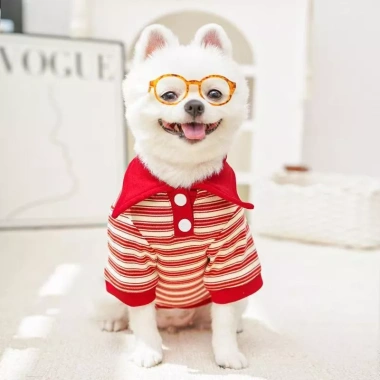 Áo POLO thoáng khí 2 chân giảm rụng lông kẻ sọc cho mèo & chó nhỏ – French Bulldog & Corgi – Xuân Thu 3 Áo POLO thoáng khí 2 chân giảm rụng lông kẻ sọc cho mèo & chó nhỏ – French Bulldog & Corgi – Xuân Thu 3