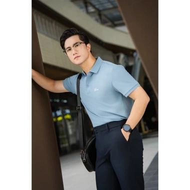 Áo polo TORANO trơn, logo ngực, chống nhăn, thấm hút, không phai 499.000₫