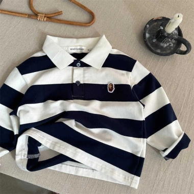 Áo Polo trẻ em dài tay cổ ve kẻ sọc LeTong - Giá ưu đãi 156.978₫ 10