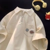 Áo polo unisex Myndi cotton 4 chiều, cổ, khóa kéo, năng động học việc, giá 119k 2