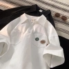 Áo polo unisex Myndi cotton 4 chiều, cổ, khóa kéo, năng động học việc, giá 119k 3