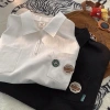 Áo polo unisex Myndi cotton 4 chiều, cổ, khóa kéo, năng động học việc, giá 119k 4