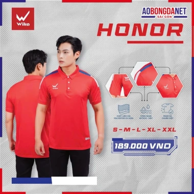 Áo Polo Wika Honor Chính Hãng Polyester Co Giãn Thoáng Mát Sang Trọng Giá 200k
