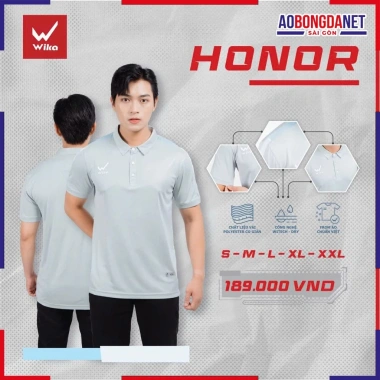 Áo Polo Wika Honor Chính Hãng Polyester Co Giãn Thoáng Mát Sang Trọng Giá 200k