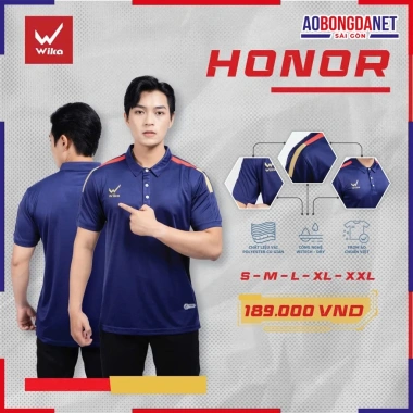 Áo Polo Wika Honor Chính Hãng Polyester Co Giãn Thoáng Mát Sang Trọng Giá 200k