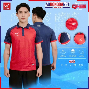 Áo Polo Wika Quang Hải QH19 Z-Vol - Thun Thể Thao Co Giãn, Mềm Nhẹ, Đàn Hồi Tốt 200k