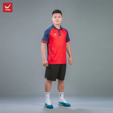 Áo Polo Wika Quang Hải QH19 Z-Vol - Thun Thể Thao Co Giãn, Mềm Nhẹ, Đàn Hồi Tốt 200k