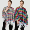 Áo Poncho Mexico FUJIZOU – Cosplay văn hoá dân tộc, thích hợp lễ hội Halloween, giảm giá 8