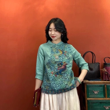 Áo qipao CNY sườn xám plus size M-4XL - Áo sơ mi cao cấp, giảm giá 20% chỉ 432.310₫ 3 Áo qipao CNY sườn xám plus size M-4XL - Áo sơ mi cao cấp, giảm giá 20% chỉ 432.310₫ 3