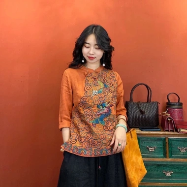 Áo qipao CNY sườn xám plus size M-4XL - Áo sơ mi cao cấp, giảm giá 20% chỉ 432.310₫ 5 Áo qipao CNY sườn xám plus size M-4XL - Áo sơ mi cao cấp, giảm giá 20% chỉ 432.310₫ 5