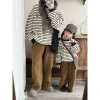 Áo Quần Cặp Đôi Mẹ và Con Gái Cotton Sọc Họa Tiết - Giá ưu đãi 270.000đ 2
