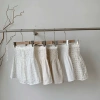 Áo Quây Linen Hoa Nhí Chun Ngực, Nơ và Viền Ren Tiểu Thư - Đi Chơi, Đi Biển 175k 2