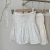 Áo Quây Linen Hoa Nhí Chun Ngực, Nơ và Viền Ren Tiểu Thư - Đi Chơi, Đi Biển 175k 3