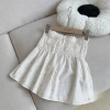 Áo Quây Linen Hoa Nhí Chun Ngực, Nơ và Viền Ren Tiểu Thư - Đi Chơi, Đi Biển 175k 4